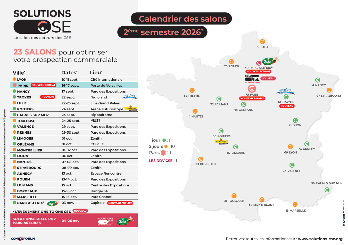 Salons SolutionsCSE du 2ème semestre 2026